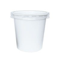 140 ML POLYPROPYLENE WHITE POT - 71MM